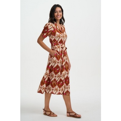 Foto van Sugarhill jurk ecovero midi mixcolor Penelope