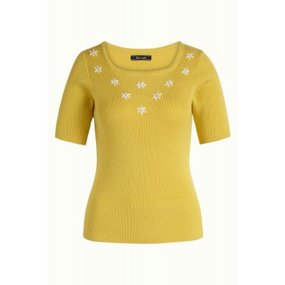 Foto van King Lexi top geel flower