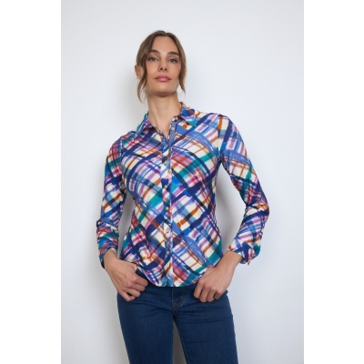 Foto van Tinta Bariloch Blouse viscose blauw
