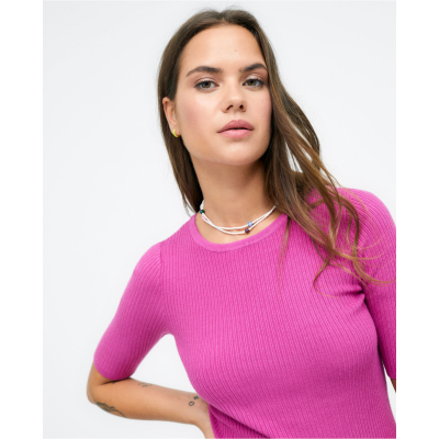 Foto van Surkana top korte mouw bamboo pink