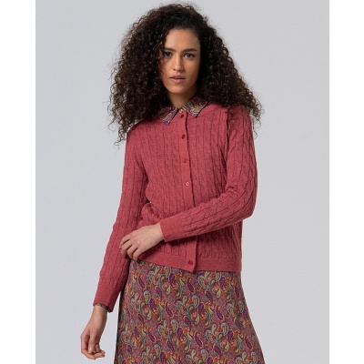 Foto van Surkana vest cardigan pink wolmix Lara 