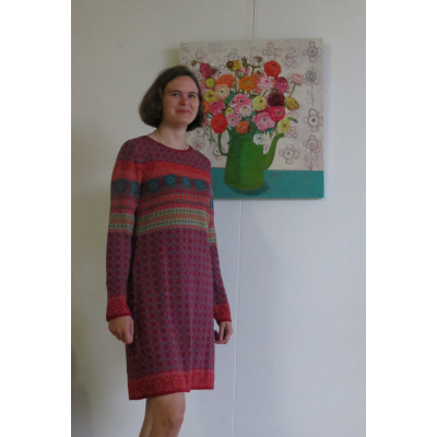Foto van Dunque jurk eco katoen rood