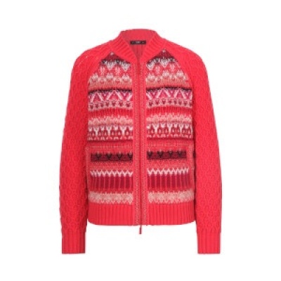 Foto van IVKO jacket vest wol mix rood 252610