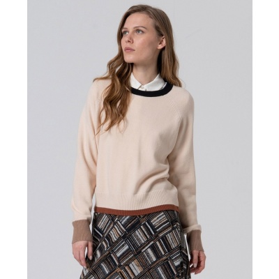 Foto van Surkana top trui viscose mix creme Liko