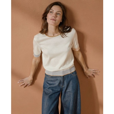 Foto van Surkana top trui bamboo creme Inko 