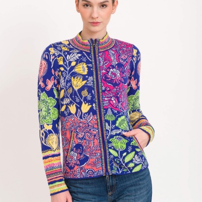 Foto van Kooi vest org cotton blauw Nia
