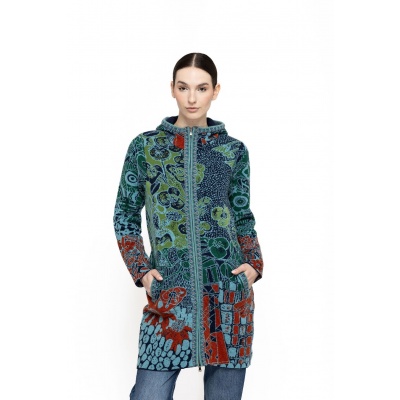 Foto van Kooi Knitwear vest wol blauw grijs Kia