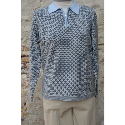 Foto van Kris Cassia trui blauw modal mix 781017