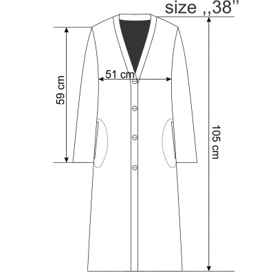 Foto van IVKO vest lang katoenmix groen 251602