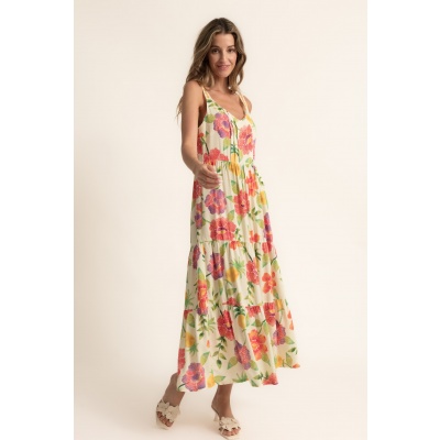 Foto van CMS jurk gebloemd viscose Florisa