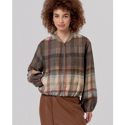 Foto van Surkana bomber viscose mix color Caxe