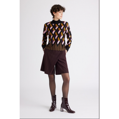 Foto van Fox's top pullover viscose zwart QUMO