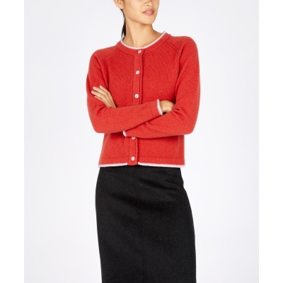 Foto van IrelandsEye vest wol cashmere Tandoori spice A512