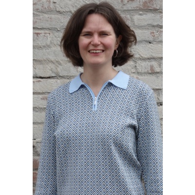 Foto van Kris Cassia trui blauw modal mix 781017