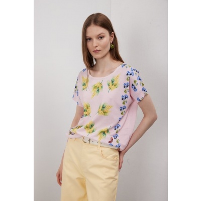 Foto van Jei's top creme zijde cottonmix C210