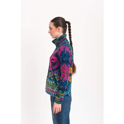 Foto van Kooi Knitwear vest wol blaue pink Azores