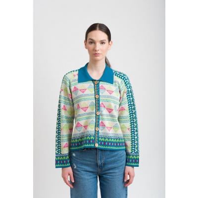 Foto van Kooi Knitwear vest org cotton creme kanomi