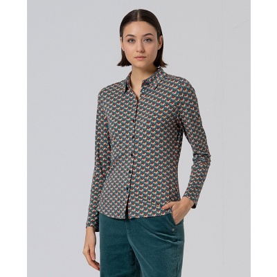 Foto van Surkana blouse lange mouw green OMFO