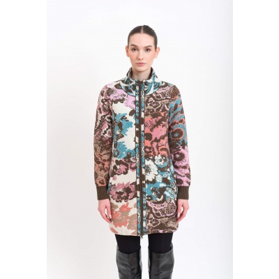 Foto van Kooi Knitwear vest bruin mix wol Kediri