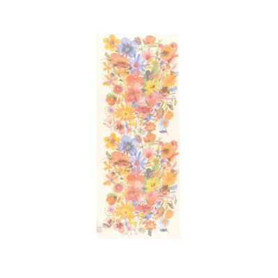 Foto van Otracosa sjaal linnen katoen bloem 4833