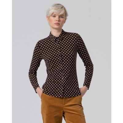 Foto van Surkana blouse lange mouw zwart IRVI