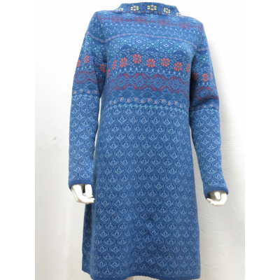 Foto van Dunque jurk eco blauw wolmix