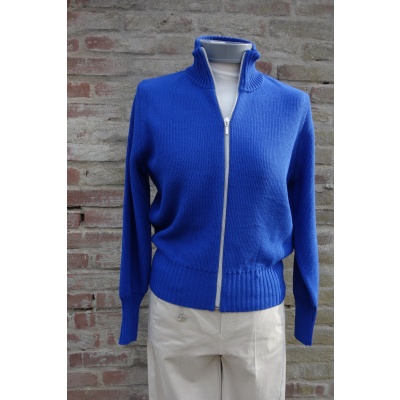 Foto van Kris Cassia vest blauw merino wolmix 781041