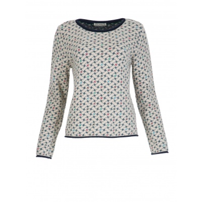 Foto van Dunque trui pullover wol creme 124504