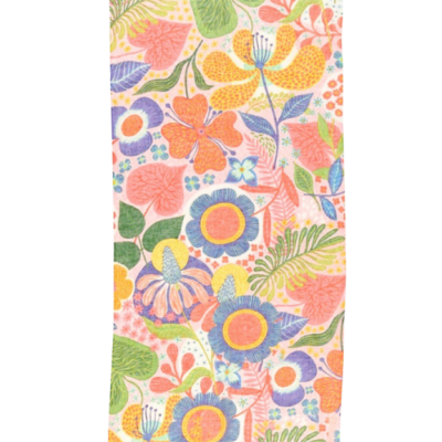 Foto van Otracosa sjaal linnen katoen bloem 4831