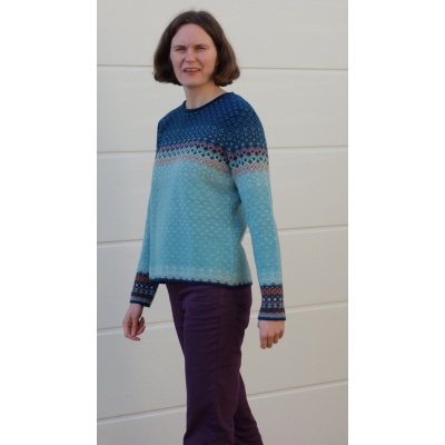 Foto van Dunque trui pullover wol blauw 125517