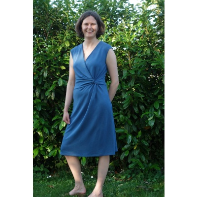 Foto van Fox's jurk tricot viscose blauw Hyacoba