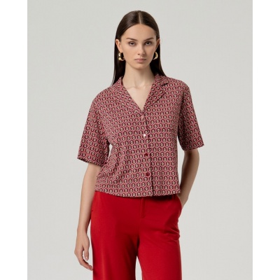 Foto van Surkana blouse korte mouw mix color Hice