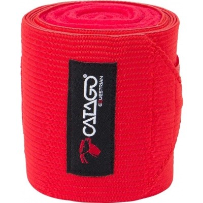 CATAGO fleece/elastic bandages rood 4st CATAGO fleece/elastic bandages rood 4st