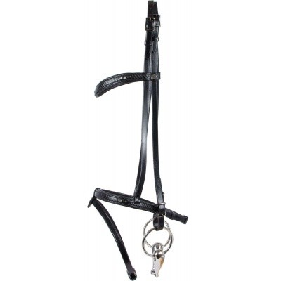 CATAGO 3D-Tech icelander hoofdstel engels met stenen zwart CATAGO 3D-Tech icelander hoofdstel engels met stenen zwart