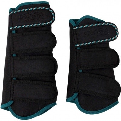 CATAGO Diamond dressage boots zwart/turquoise CATAGO Diamond dressage boots zwart/turquoise