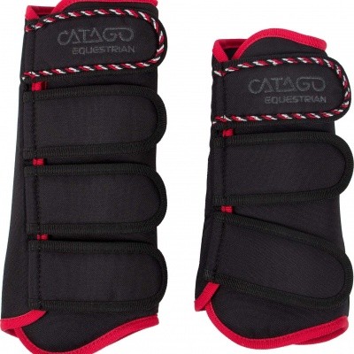 CATAGO Diamond dressage boots zwart/rood CATAGO Diamond dressage boots zwart/rood