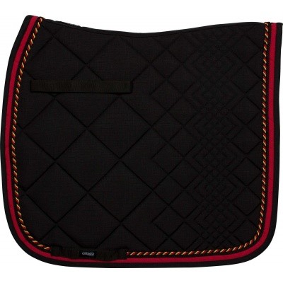 CATAGO Diamond zadelonderlegger zwart/rood/geel CATAGO Diamond zadelonderlegger zwart/rood/geel