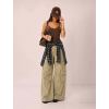 Afbeelding van CARGO PANTS + CHECKED ACC. *IN GREEN, BEIGE & BROWN
