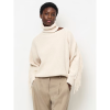 Afbeelding van DANTE6 SIEGA CUT-OUT FRINGE SWEATER MERINOWOOL *IN CREME & BROWN