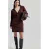 Afbeelding van SECOND FEMALE KOS DRESS BURGUNDY