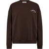 Afbeelding van HAUTE L’AMITIÉ CURVE LOGO SWEATER BROWN