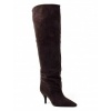 Afbeelding van OVERKNEE BOOTS SUEDELOOK DARKBROWN 