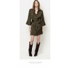 Afbeelding van DANTE6 NOANNE BOLD SATIN SHIRT-WRAPDRESS