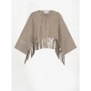 Afbeelding van DANTE6 SPENCER SUEDE FRINGED PONCHO