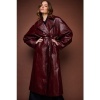 Afbeelding van IBANA CHAIM TRENCHCOAT BURGUNDY