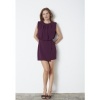 Afbeelding van CO’COUTURE FALCON PLEAT MINI DRESS PLUM