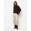 Afbeelding van DANTE6 SIEGA CUT-OUT FRINGE SWEATER MERINOWOOL *IN CREME & BROWN