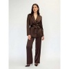 Afbeelding van SUIT/PAK SATIN BROWN