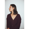 Afbeelding van NOELLA N-LENYX KNIT CARDIGAN VEST BURGUNDY