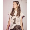 Afbeelding van NEW DROP: HAUTE L'AMITIÉ FOOTBALL LACE FRILL TOP